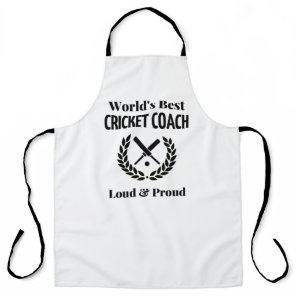 World's best cricket coach apron