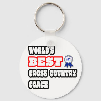 World's Best Cross Country Coach Keychain