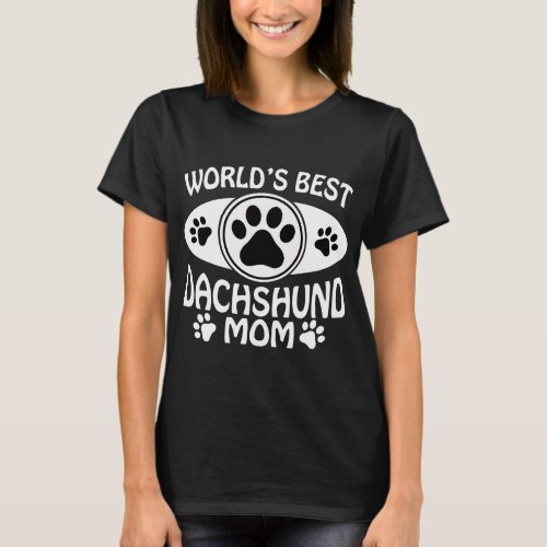 WORLDS BEST DACHSHUND MOM T_Shirt