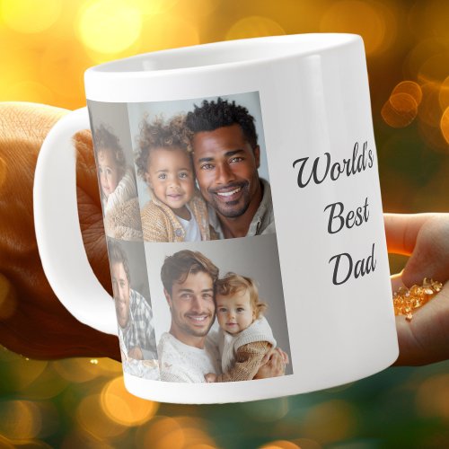 Worlds Best Dad 5 Photo Mug Custom Personalised