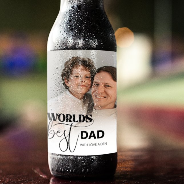 Worlds Best Dad Beer Bottle Label (Creator Uploaded)