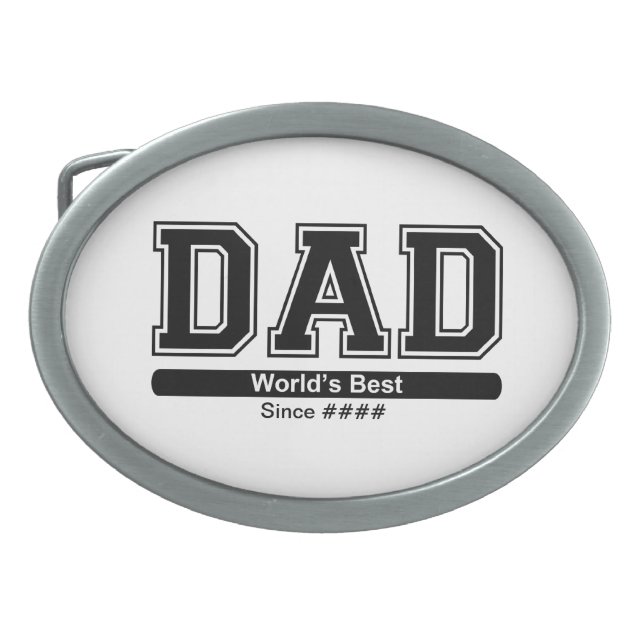 World's Best Dad Belt Buckle (Front)
