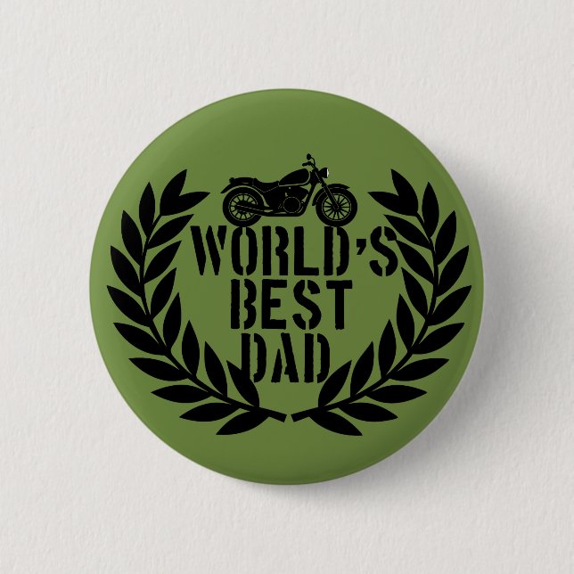 World's Best Dad  Button (Front)