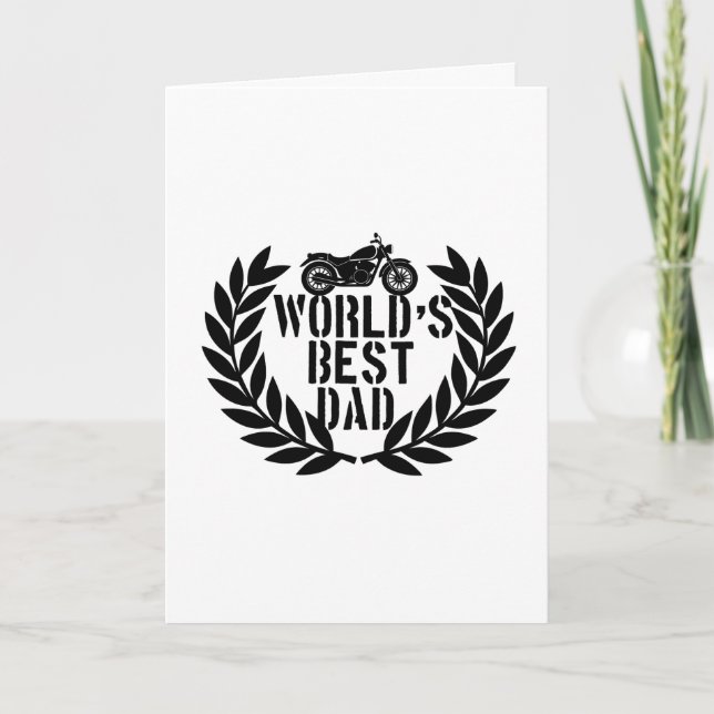 World's Best Dad  Card (Front)