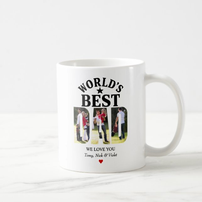 World's Best Dad-Certified Father's Day photo  Coffee Mug (Right)