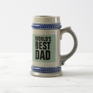 WORLD'S BEST DAD COFFEE BEER STEIN