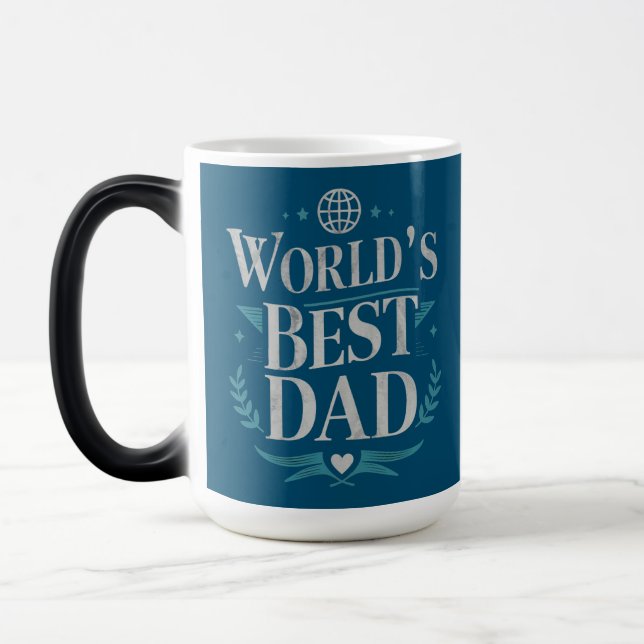 World's Best Dad Color Morph Mug (Left)