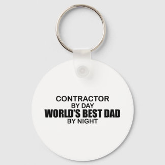 World's Best Dad - Contractor Keychain