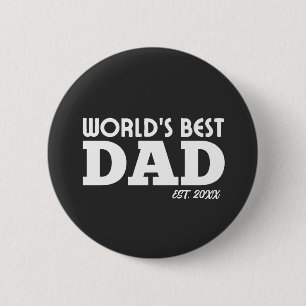 World's Best Dad Custom Button