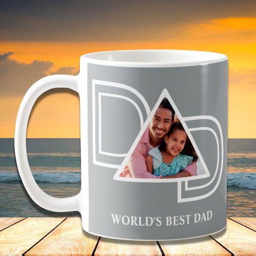 Worlds Best Dad Custom Fathers Day Photo Coffee Mug