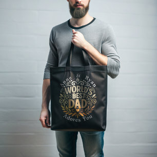 World's Best Dad - Customizable Father's Gift Tote Bag