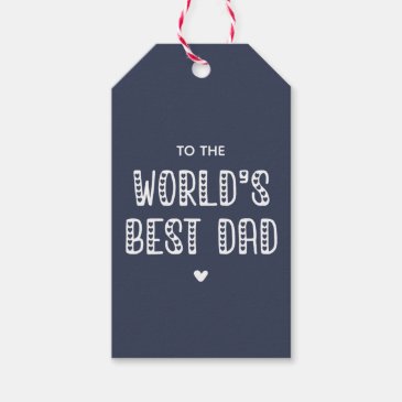 World's Best Dad! Cute Typography Father's Day