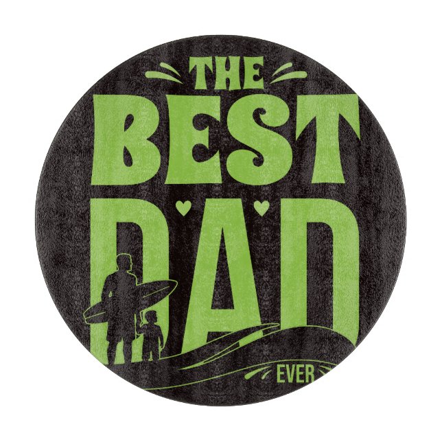 World's Best Dad Cutting Board (Front)