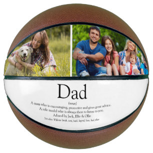 World's Best Dad, Daddy, Father Definition 2 Photo Basketball