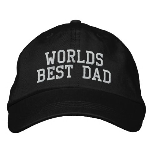 Worlds Best Dad Embroidered Baseball Cap