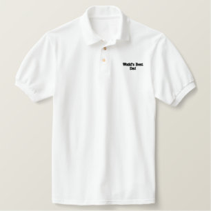 World's Best Dad Embroidered Polo Shirt