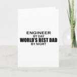 World's Best Dad - Engineer Card