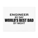 World's Best Dad - Engineer Postcard