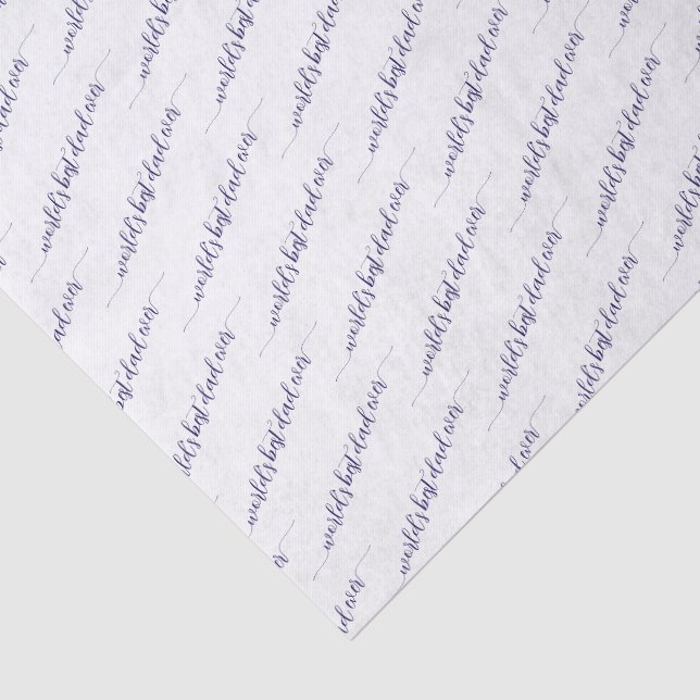 World's Best Dad Ever Gift Wrapping Tissue Paper (Detail)