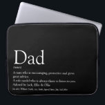 World's Best Dad Father Daddy Definition Black Laptop Sleeve<br><div class="desc">Personalise for your special dad,  father,  daddy or papa to create a unique gift for Father's day,  birthdays,  Christmas or any day you want to show how much he means to you. A perfect way to show him how amazing he is every day. Designed by Thisisnotme©</div>