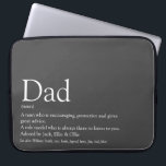 World's Best Dad Father Daddy Definition Gray Laptop Sleeve<br><div class="desc">Personalise for your special dad,  father,  daddy or papa to create a unique gift for Father's day,  birthdays,  Christmas or any day you want to show how much he means to you. A perfect way to show him how amazing he is every day. Designed by Thisisnotme©</div>