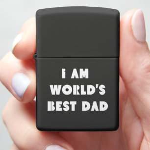  worlds best dad ,fathers day modern zippo lighter