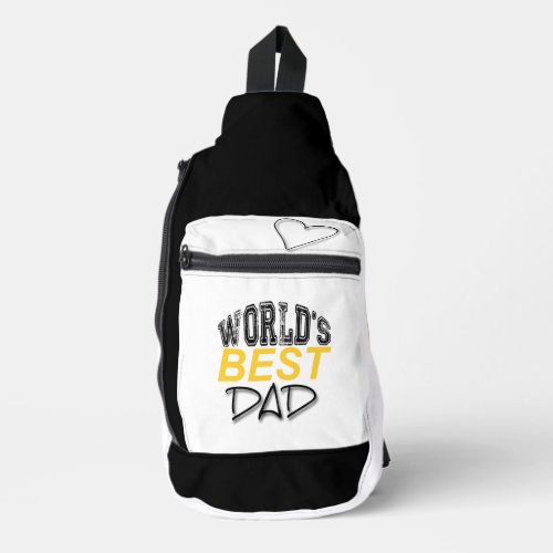 Worlds Best Dad Fathers Day PCSB Sling Bag