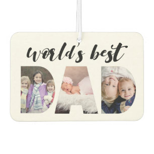 World's Best Dad Father's Day Photo Air Freshener
