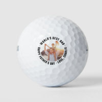 World's Best Dad Father's Day Photo Golf Balls