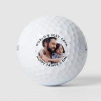 World's Best Dad Father's Day Photo Golf Balls