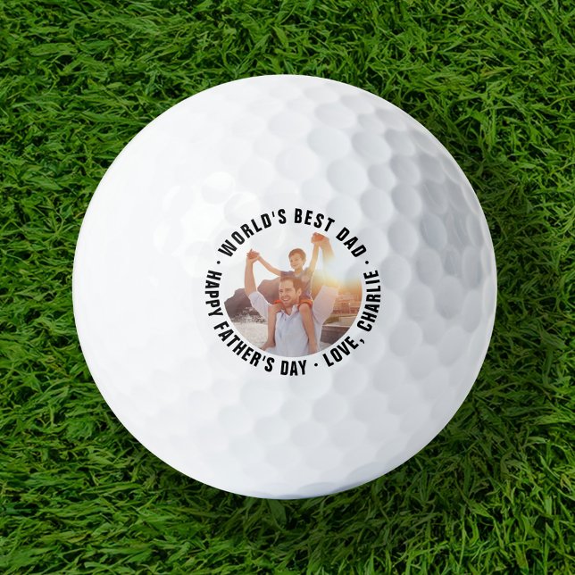 World's Best Dad Father's Day Photo Golf Balls (Creator Uploaded)
