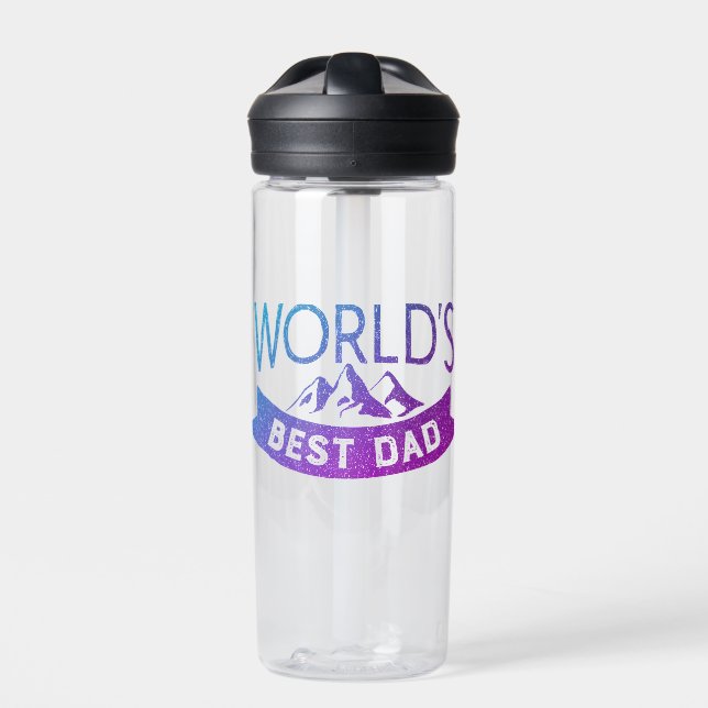 World's Best Dad Father's Day Water Bottle (Front)