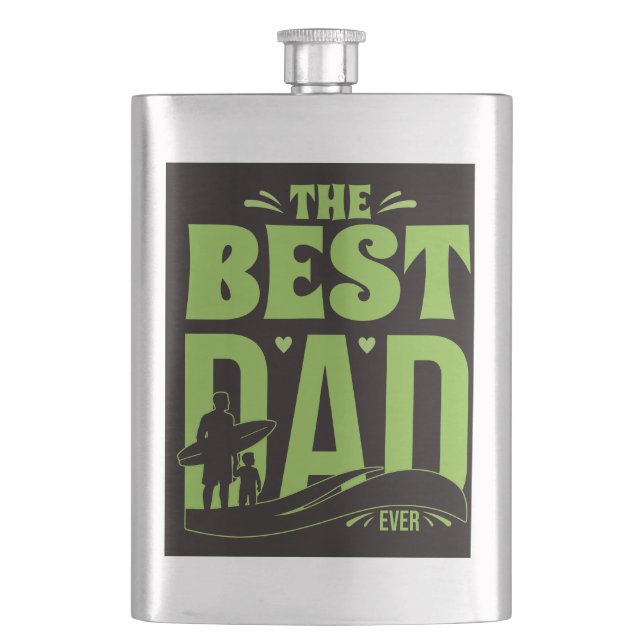 World's Best Dad Flask (Front)