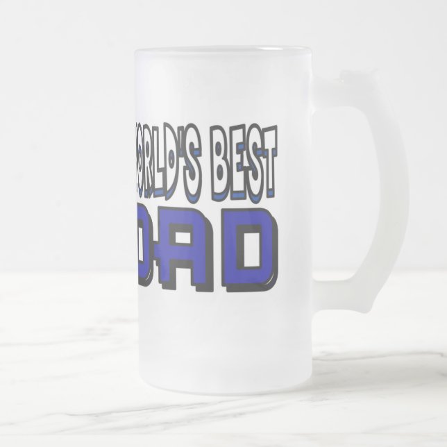 World's Best Dad Frosted Mug (Right)