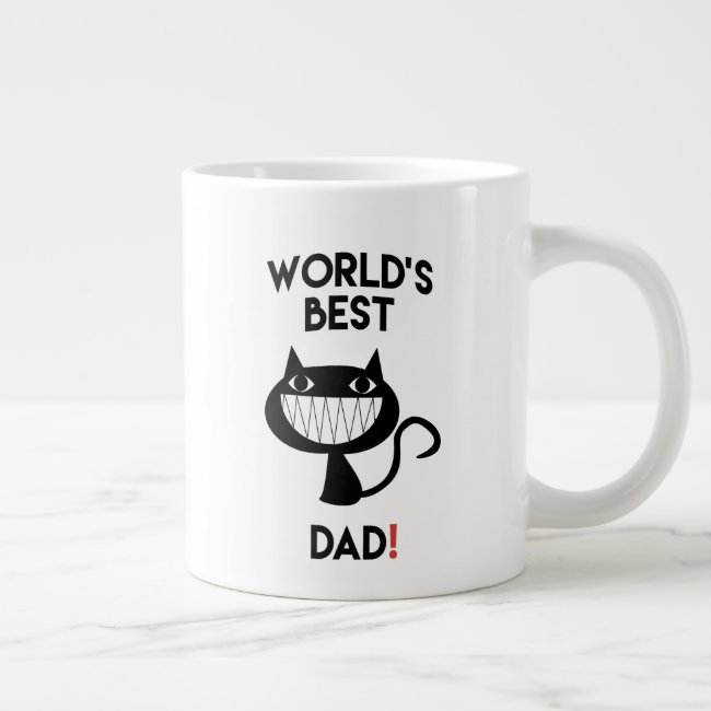 World's best dad! Fun cat cartoon T-Shirt