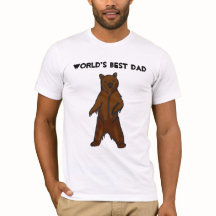 World's Best Dad Grizzly Bear T-Shirt