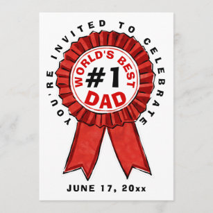 World's Best Dad Invitation