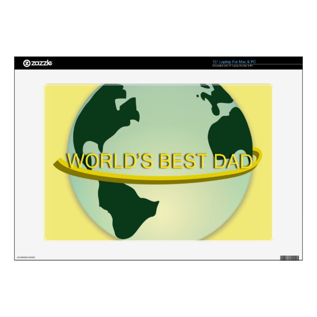"World's Best Dad" Laptop Decals (Product)