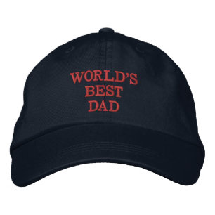 World's Best Dad Modern Father day Embroidered Baseball Cap