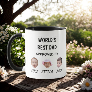 World's Best Dad Mug Custom Baby Face Mug