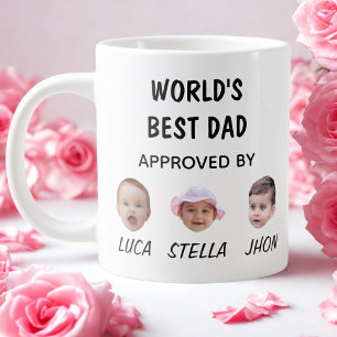 World's Best Dad Mug Custom Baby Face Mug