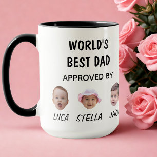 World's Best Dad Mug   Custom Baby Face Mug