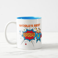 World's best dad Mug - SuperDad Mug - Dad with Kid