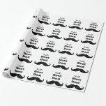 World's Best Dad Mustache Wrapping Paper World's Best Dad Mustache Wrapping Paper
