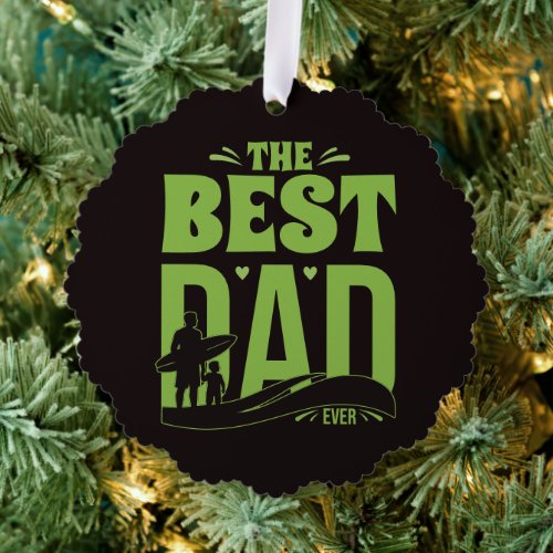 World's Best Dad Ornament Card