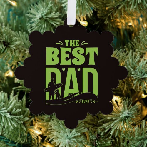 World's Best Dad Ornament Card