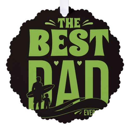 World's Best Dad Ornament Card