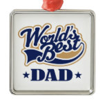 Worlds Best Dad Ornament Keepsake Gift