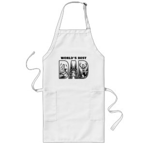 World's Best Dad Outdoors Icon Grilling Apron