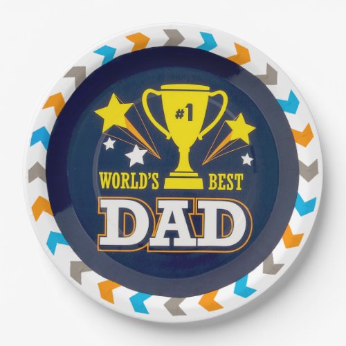 Worlds Best Dad Paper Plates